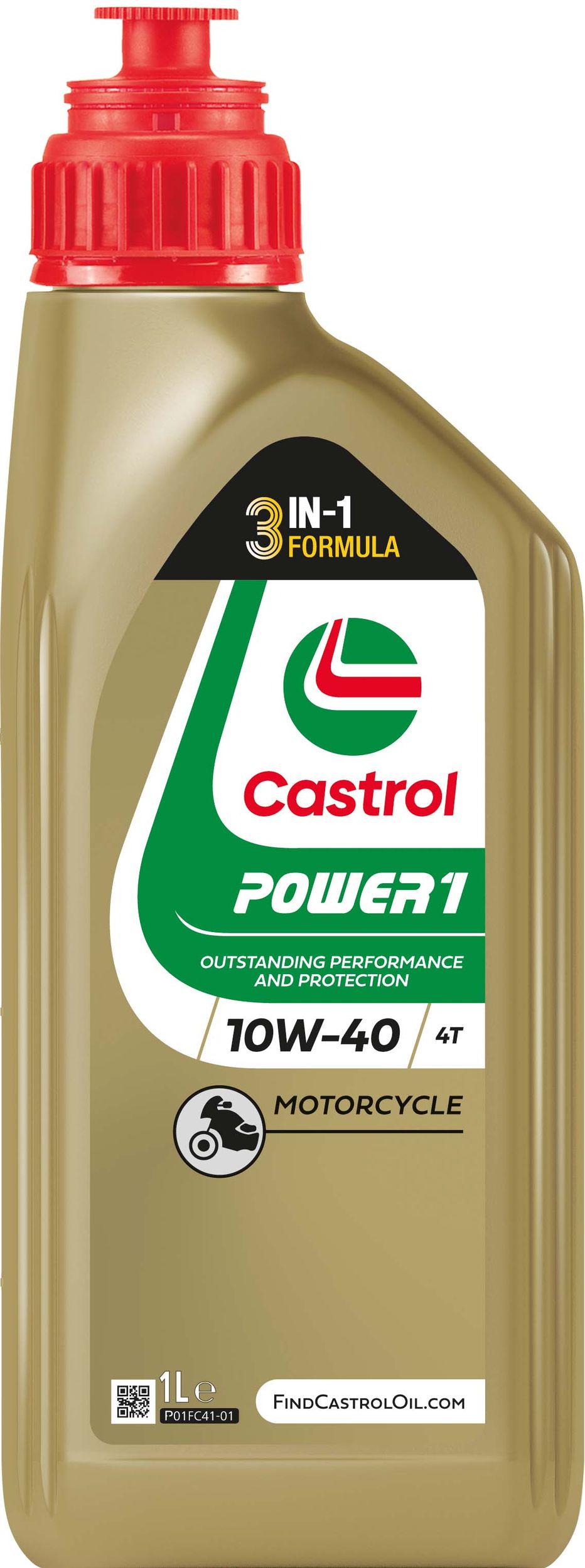 Ulei de Motor Semisintetic Castrol POWER1 4T, Vâscozitate 10W-40, Flacon 1 Litru
